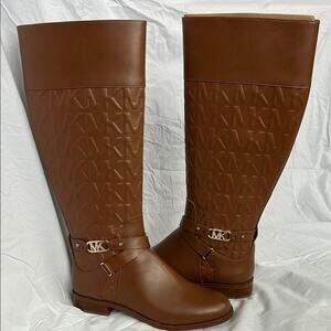 NEW Michael Kors Kincaid Embossed Tall Boot | Size 8.5